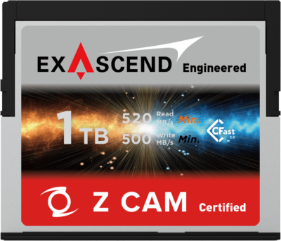 Exascend 1TB ZCAM CFast 2.0 Memory Card